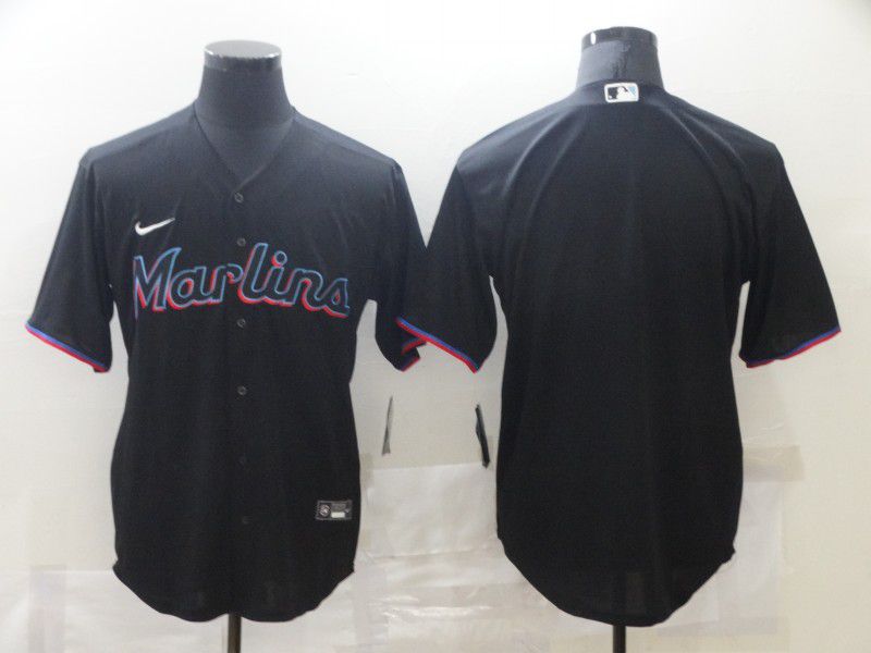 Men Miami Marlins Blank Black Game 2021 Nike MLB Jersey->baltimore orioles->MLB Jersey